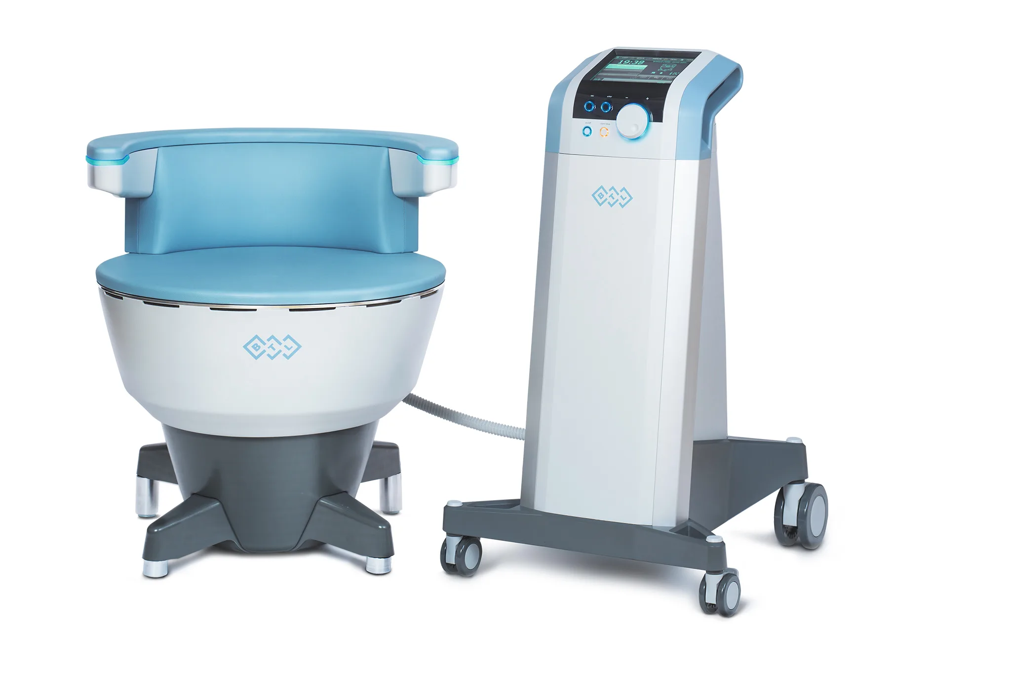 BTL Emsella chair, the Class II FDA-cleared device